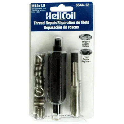 5544-12 – SW ANDERSON Thread Repair Kit, Universal M12 x 1.5 Thread Size With 6 Heli-Coil Inserts/ Installation Tool/...